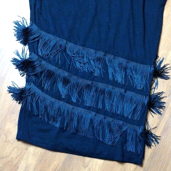 Asos Curve black fringe pants - Picture 2 of 6